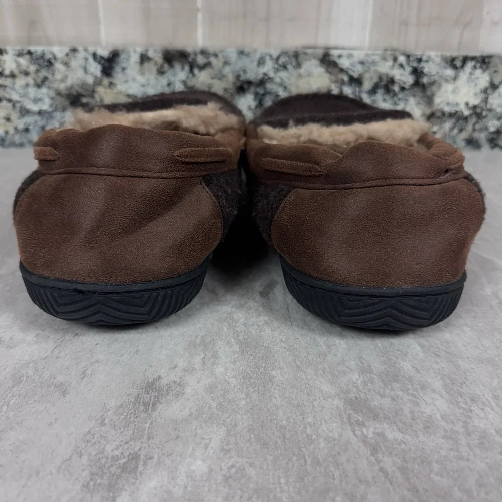 RockDove Men's Hearthfire Memory Foam Moccasin Slipper Brown Size‎ 13